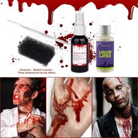 Halloween SFX liquid latex and fake blood makeup kit