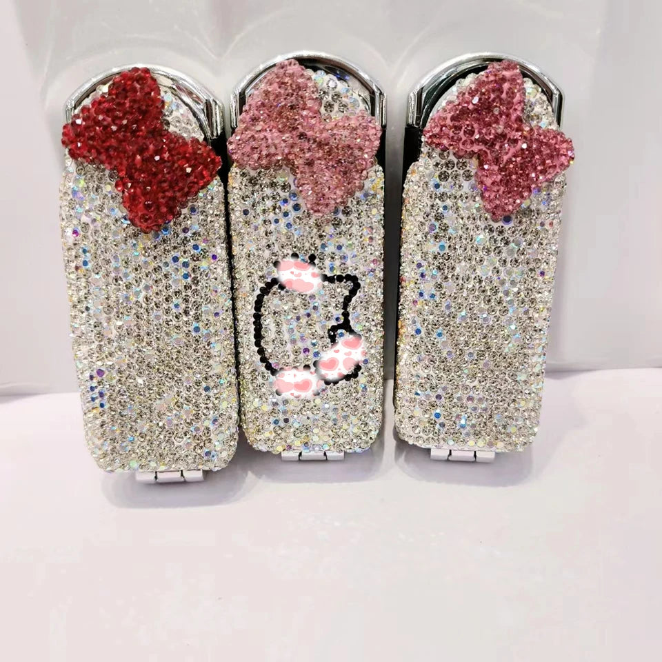 Folding Travel Hair Brush & Mirror