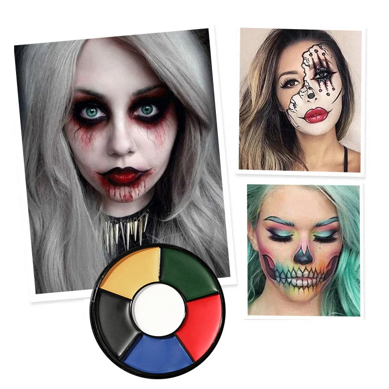 6 Colour Halloween SFX Face Paint Palette