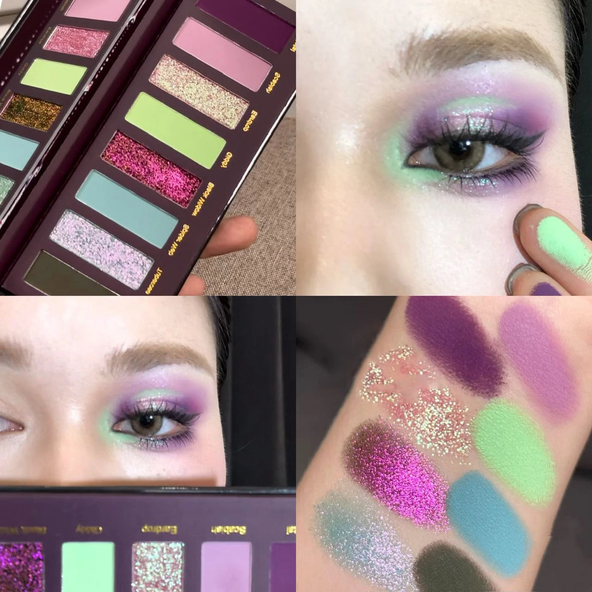Halloween 8-Colour Purple Gothic Eyeshadow Palette