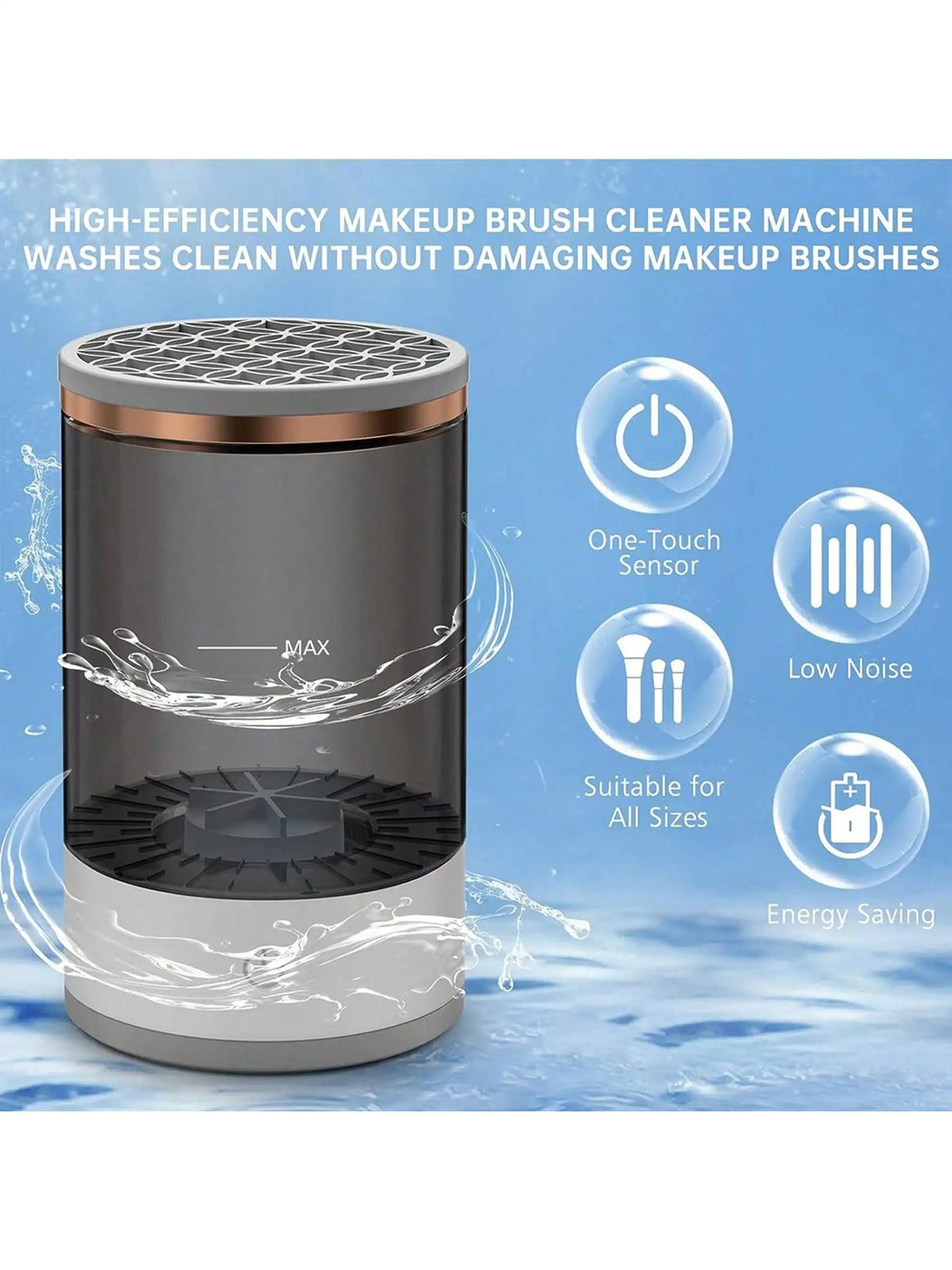 HSÈRA electric makeup brush cleaner - brush cleaning