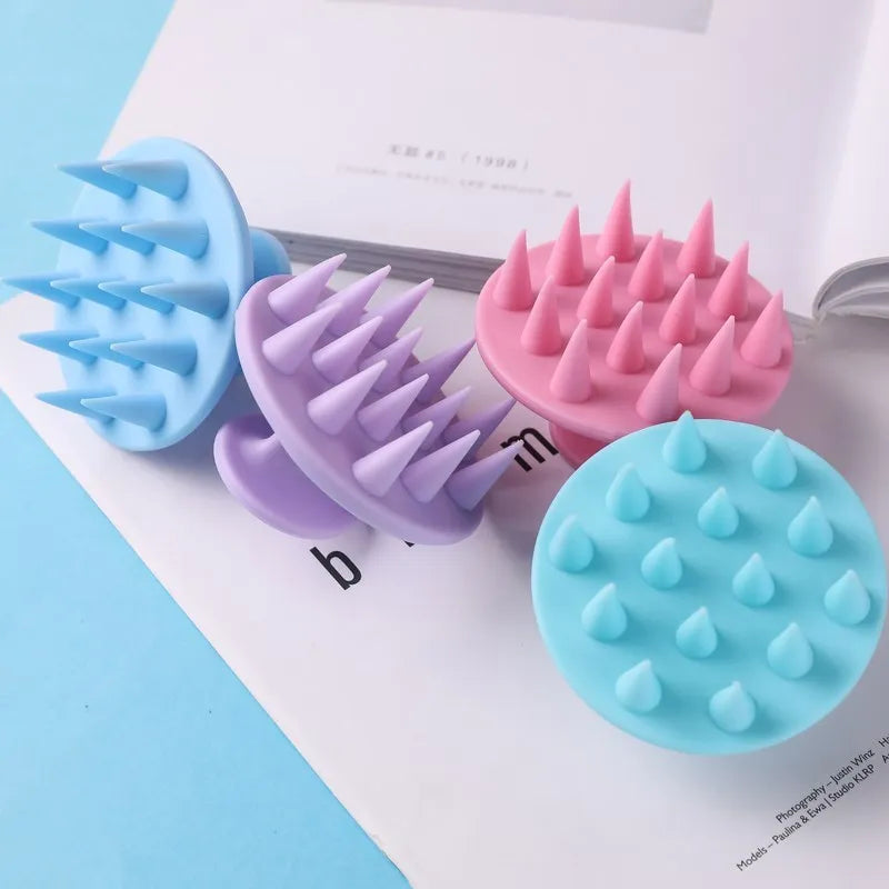 Silicone scalp massager shampoo brush