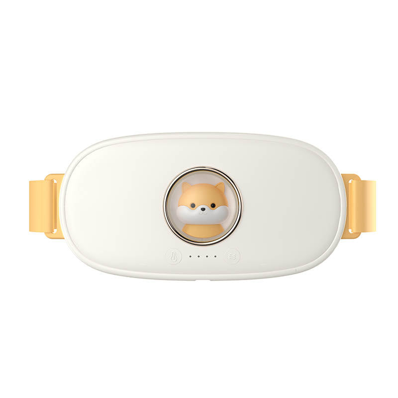 Hséra menstrual heat massager in white - rechargeable warming belt