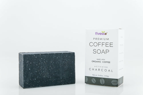 Activated Charcoal & Coffee Soap Bar | Body Cleansing Soap