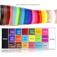 20 colour Halloween face and body paint palette
