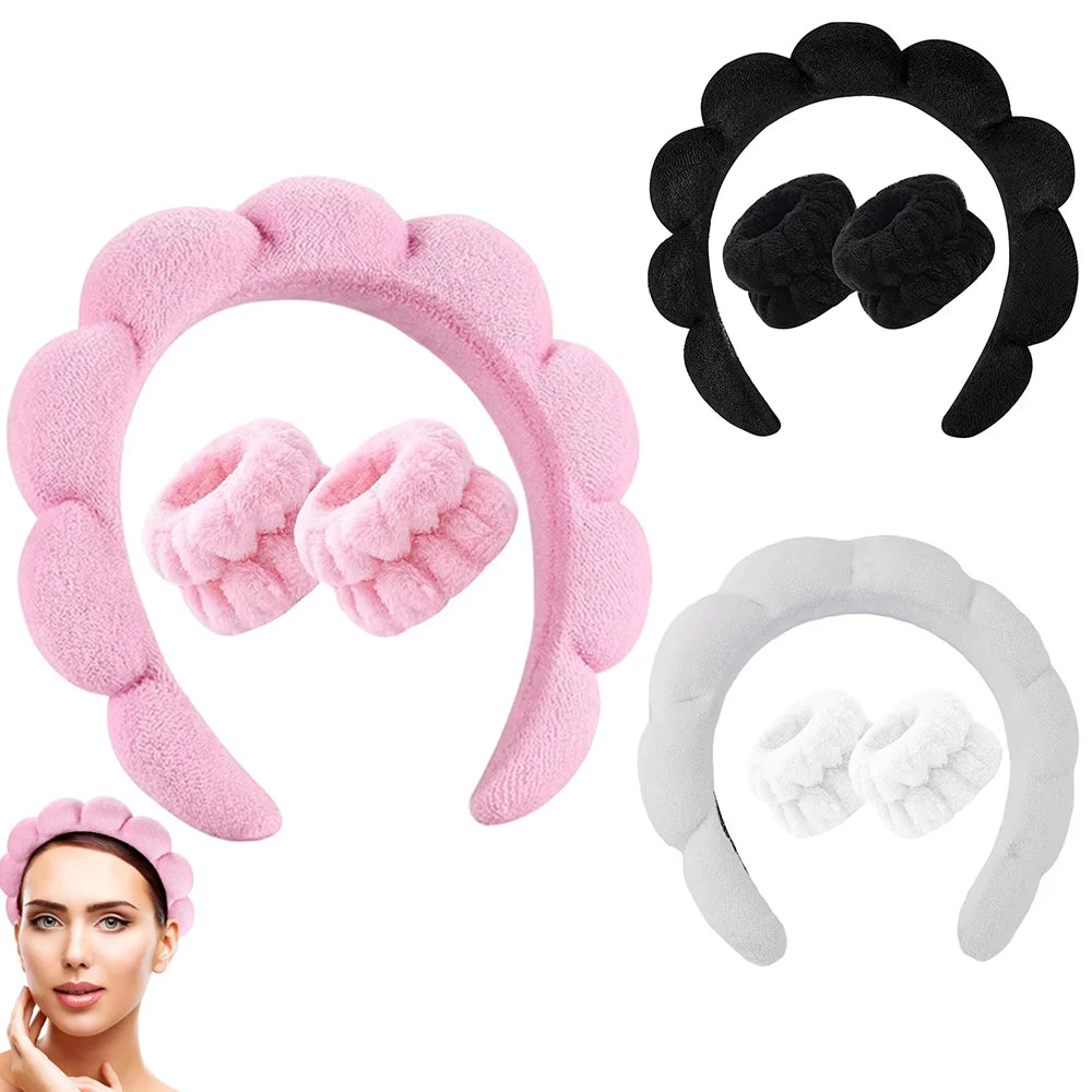 Spa Headband & Wristband Set