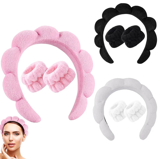Spa Headband & Wristband Set