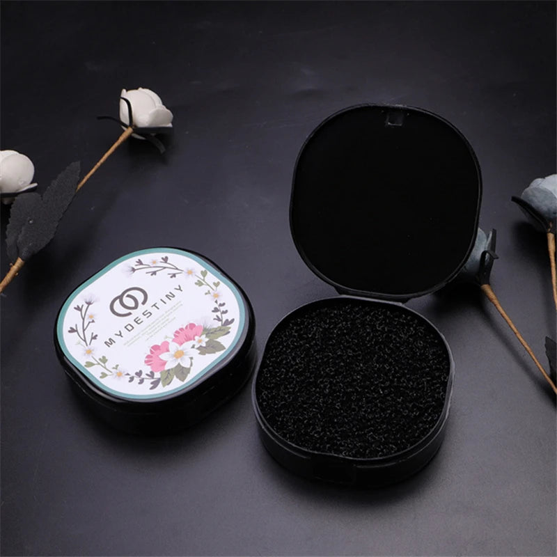 Dry Makeup Brush Cleaning Sponge Tin