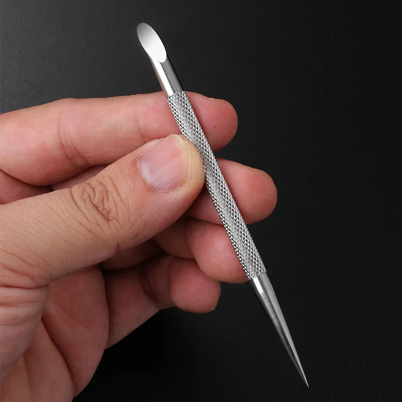 Double-Ended Stainless Steel Cuticle Pusher