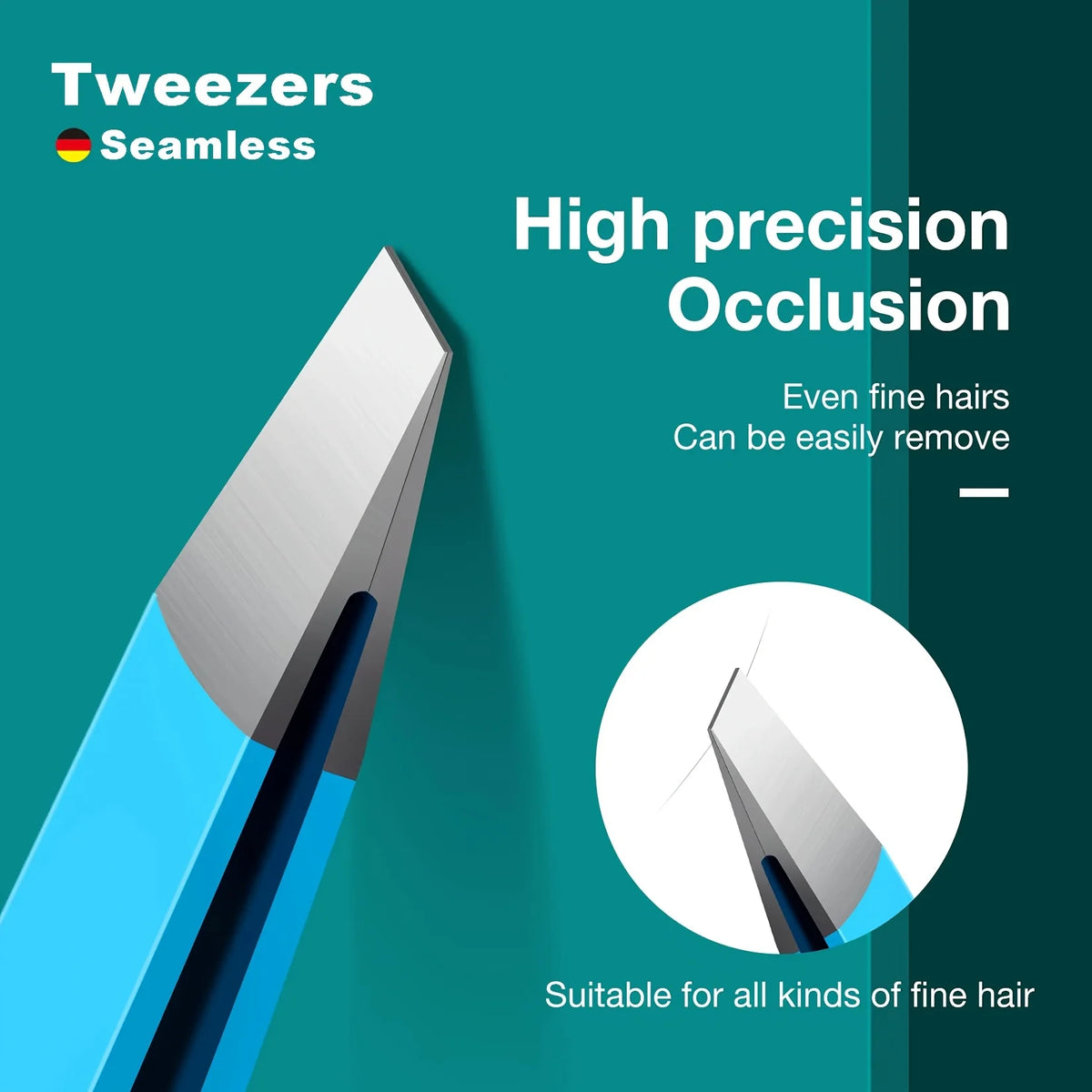 Slant-Tip Stainless Steel Eyebrow Tweezers