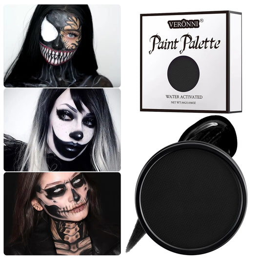 6 Colour Water-Activated Halloween Face & Body Paint Set