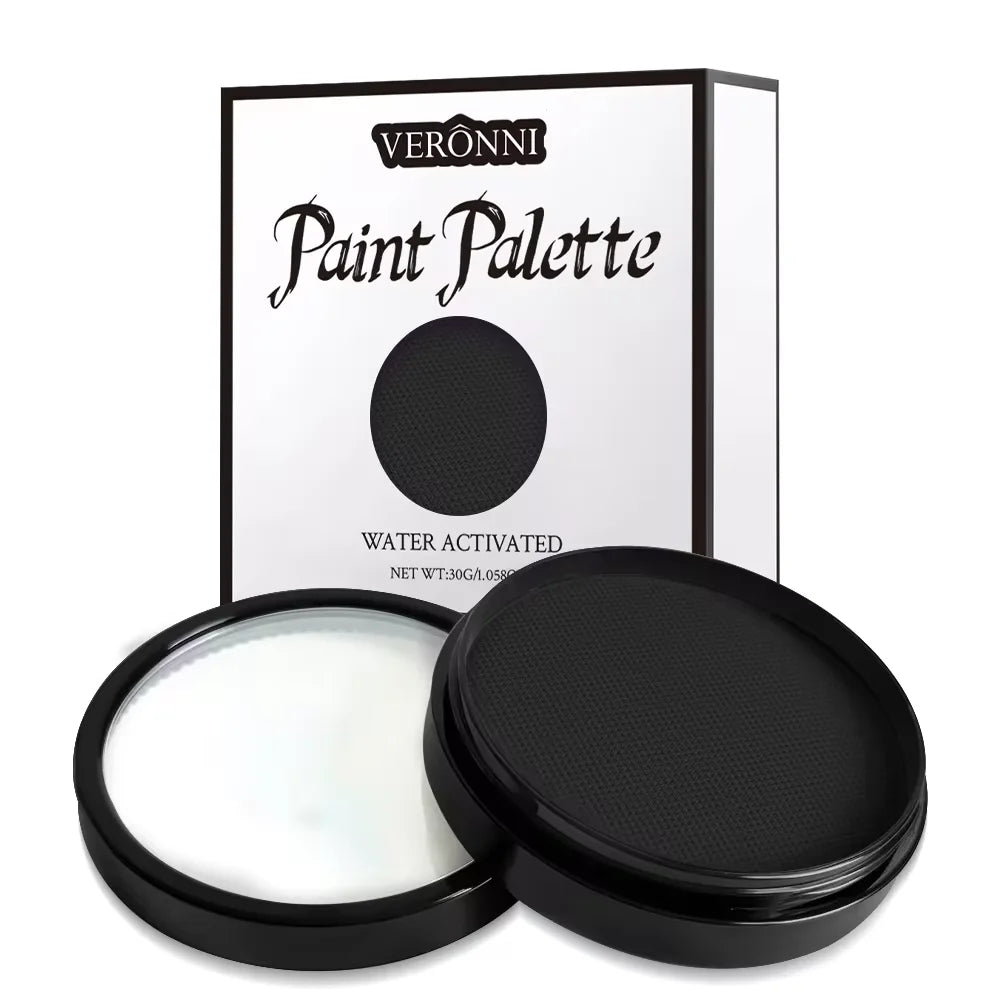 Halloween Black & White Water-Soluble Body Paint 30g