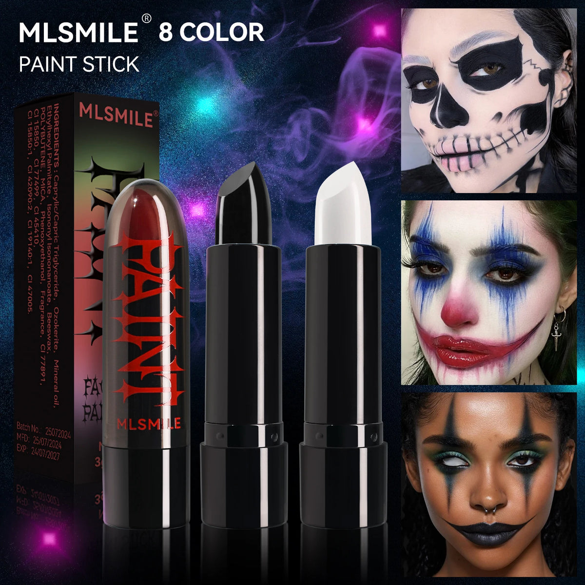 Halloween Neon Face & Body Paint Stick Cream