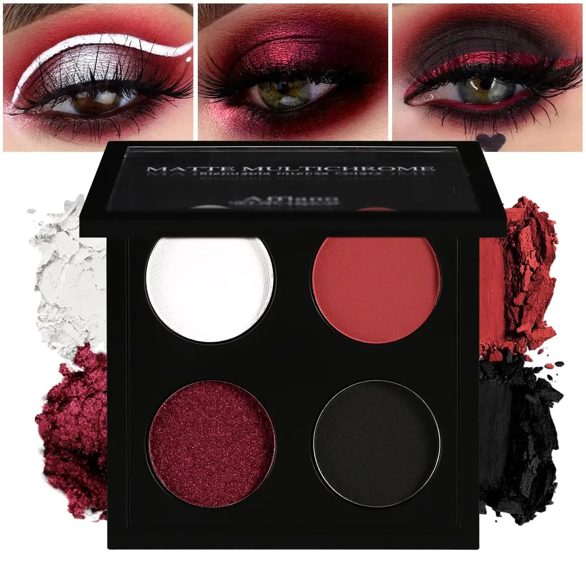 Halloween Black & Red Gothic Eyeshadow Palette