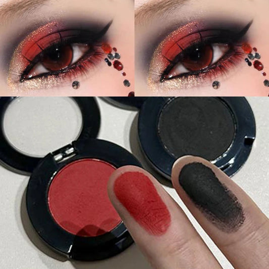 Halloween Blue Black & Red Smoky Eyeshadow Palette