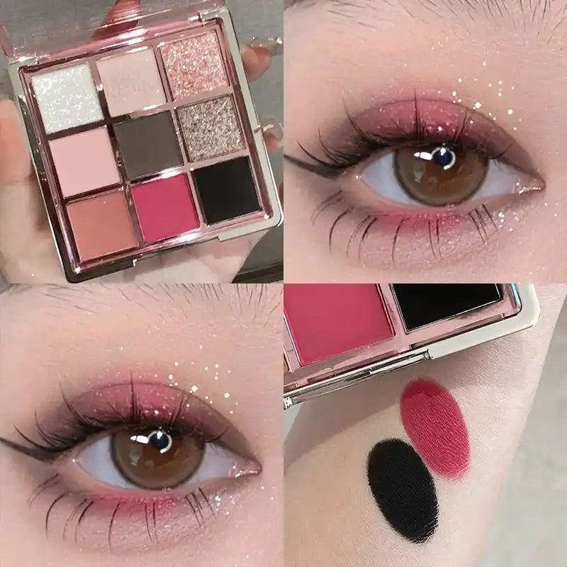 Halloween 9-Colour Black & Grey Smoky Eyeshadow Palette