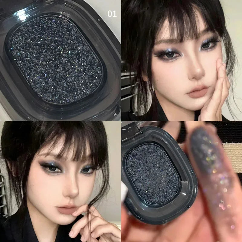 Halloween Smoky Black & Silver Eyeshadow Palette