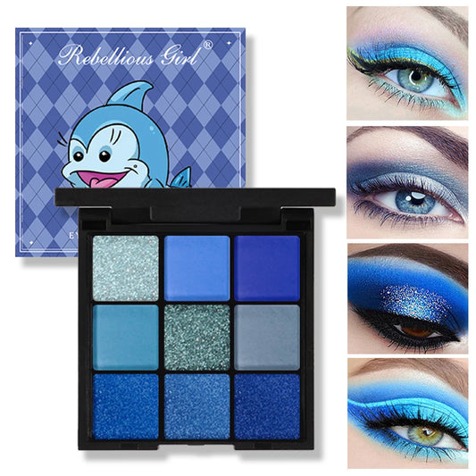 Halloween Blue Shimmer Eyeshadow Palette