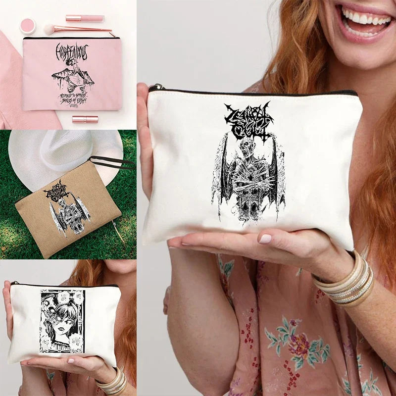 Halloween Punk Cosmetic Makeup Pouch