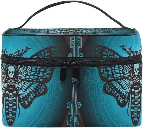 Halloween Black PU Cosmetic Makeup Bag