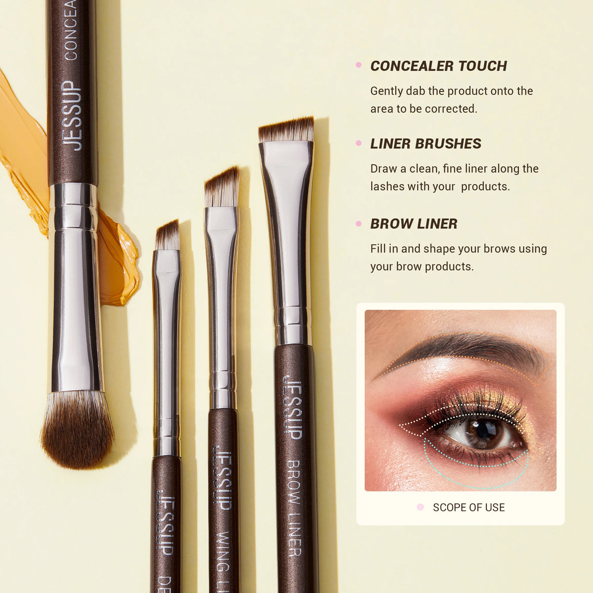 Halloween 15-Piece Eye Makeup Brush Set