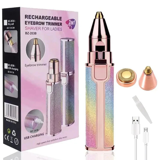 2-in-1 Electric Facial & Eyebrow Trimmer