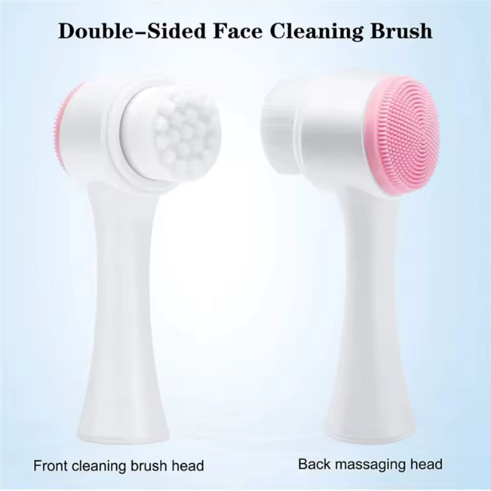 HSÈRA double-sided silicone facial cleansing brush