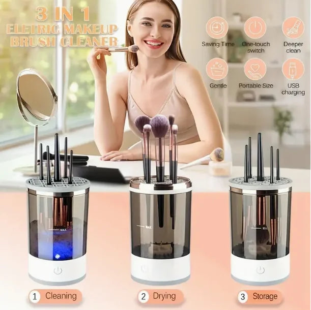 HSÈRA automatic electric makeup brush cleaner