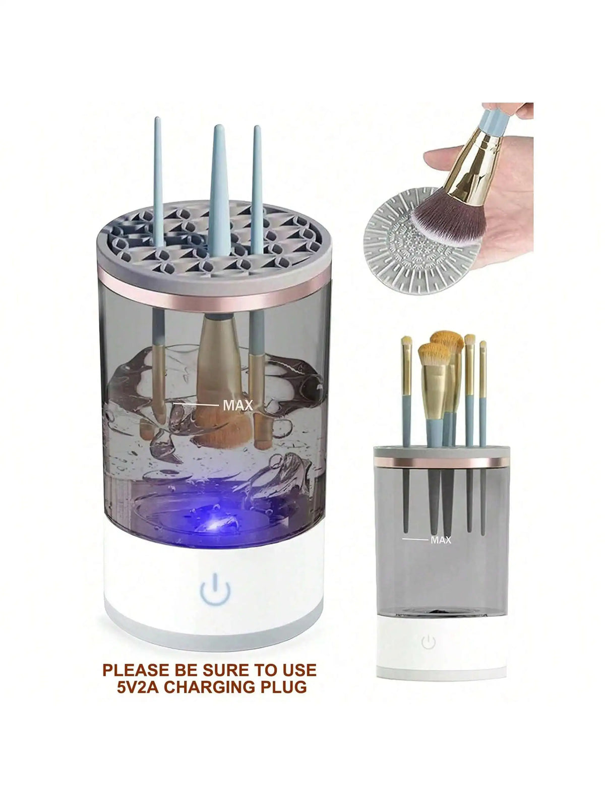 HSÈRA electric makeup brush cleaner - cleaning bowl